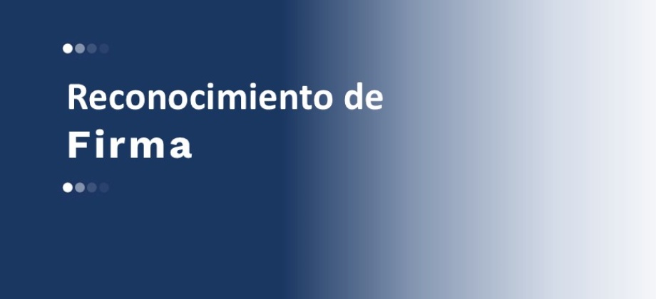 Reconocimientos de firma