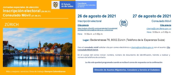Jornadas especiales de atención: Inscripción electoral y Consulado Móvil en 2021